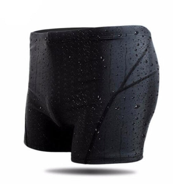 Elastic Sharkskin Swimming Trunks for Men