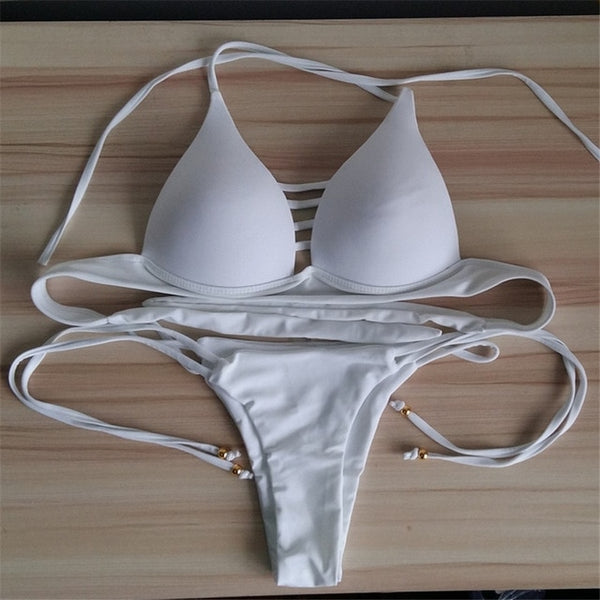 Women Bandage Thong Bikinis